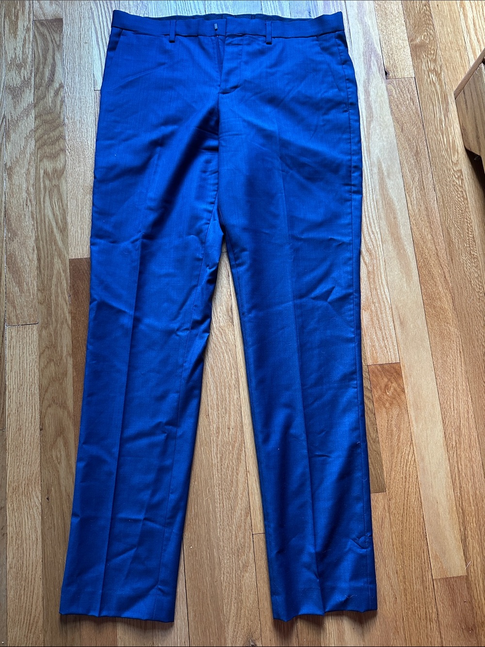 Men's Express Slim 32x34 Blue Dress Pants